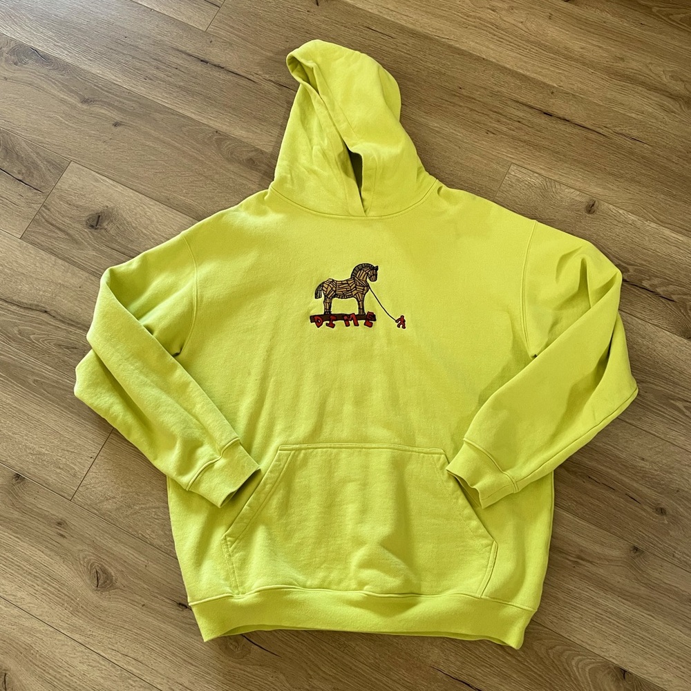 Dime MTL heavyweight hoodie streetwear skateboards palace supreme bronze 56k L